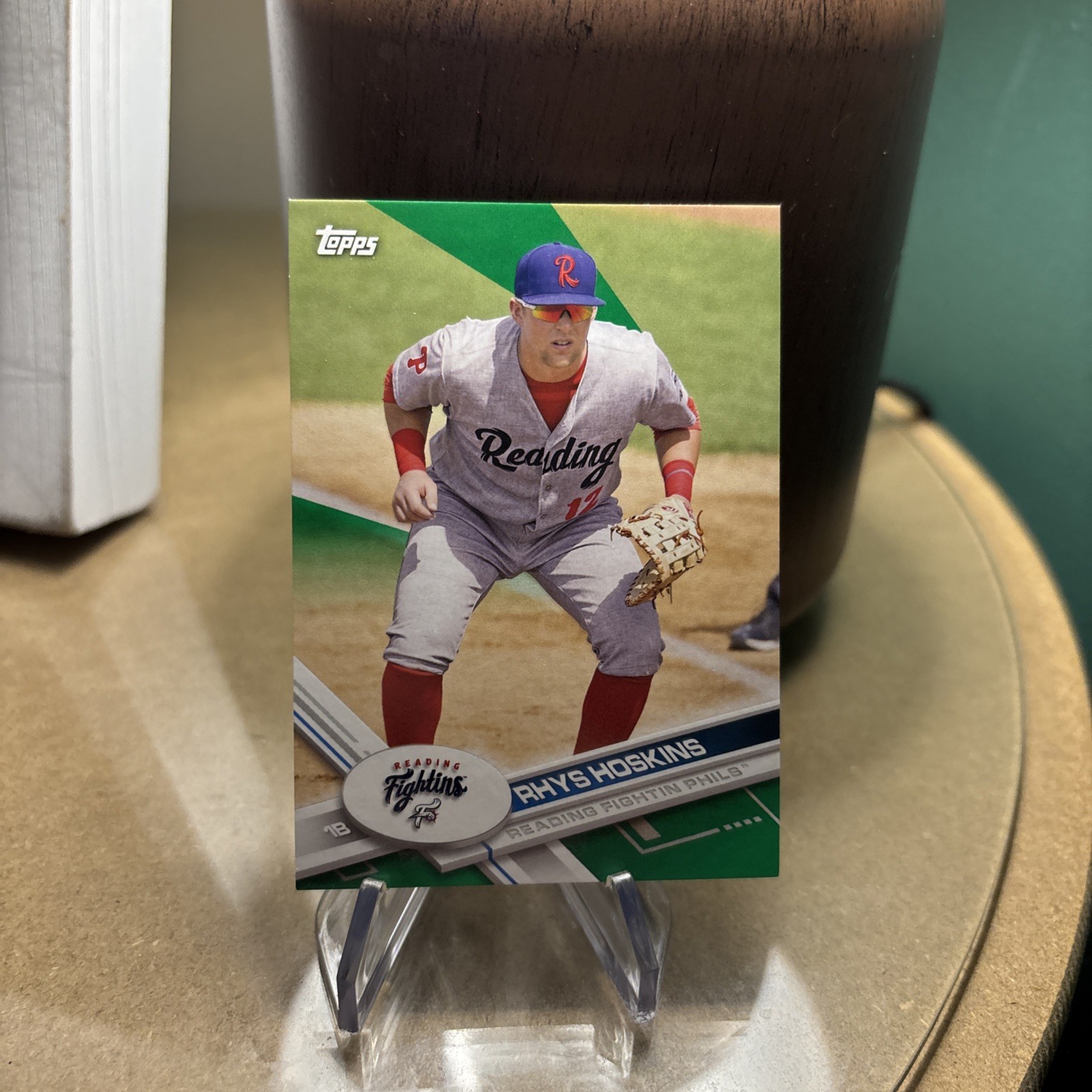 2017 Topps Pro Debut – Rhys Hoskins #133 Green /99 (RC)