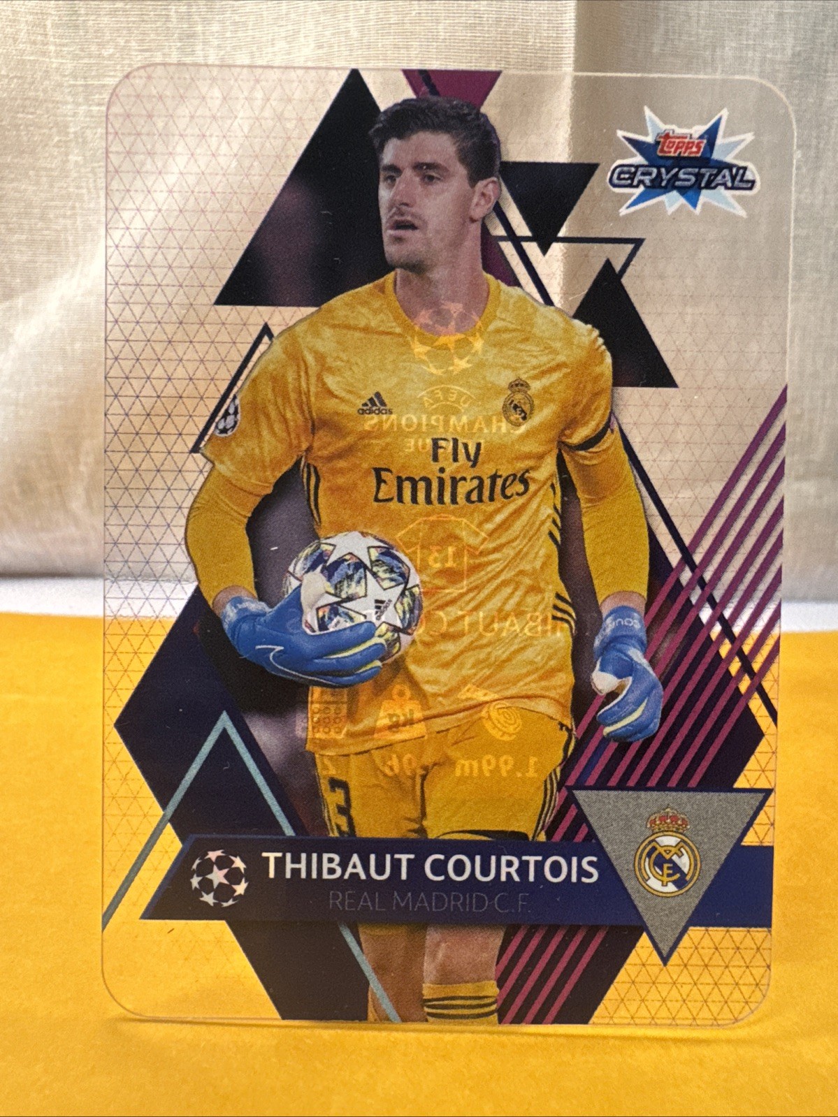 2019-20 Topps Crystal UEFA Champions League #13 Thibault Courtois