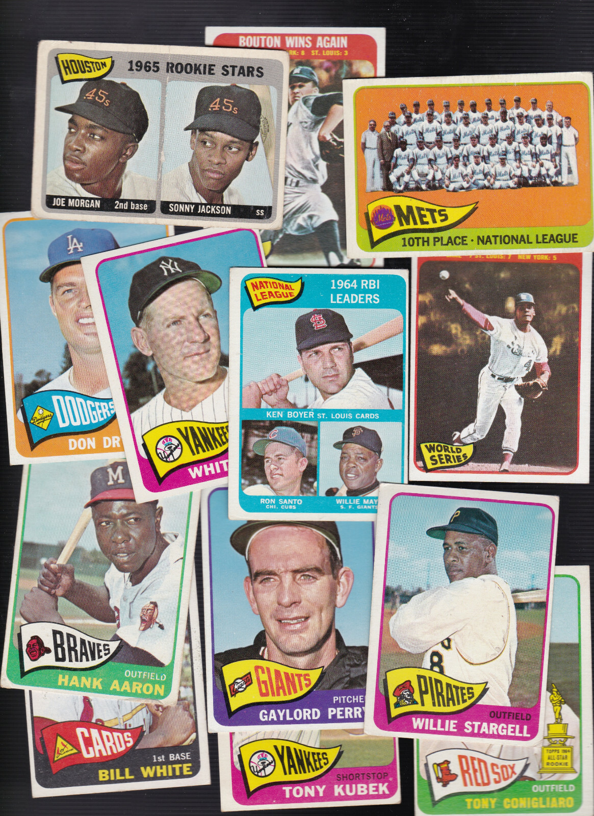 1965 TOPPS original BASEBALL CARDS -YOU Pick A PLAYER CHOICE – UP TO 250