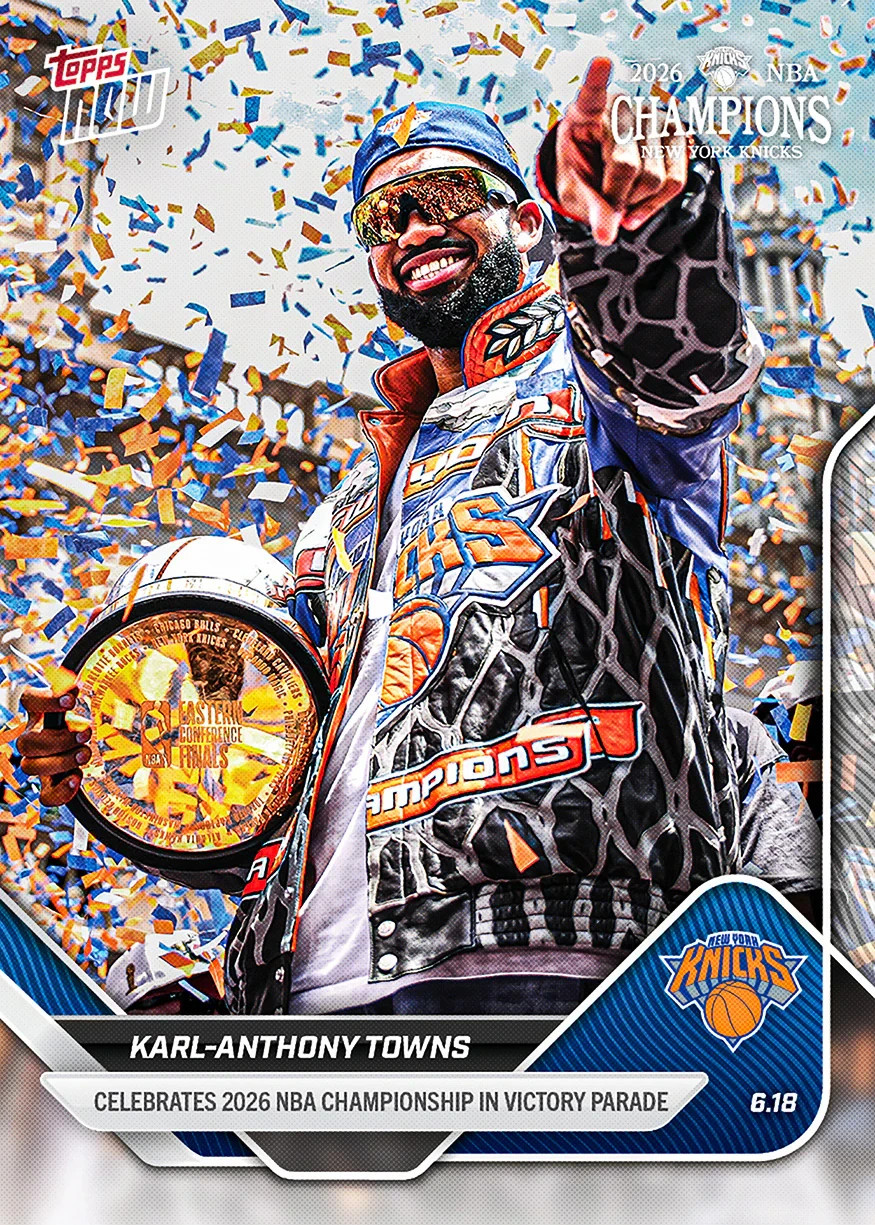 2025-26 Topps Now NBA #OS02 Karl-Anthony Towns New York Knicks PRESALE