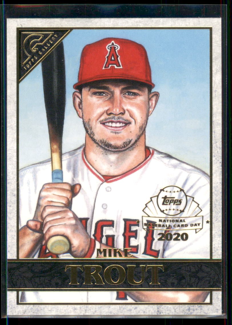2020 Topps Chrome Mike Trout Topps Gallery NBCD Preview #GP-1 Los Angeles Angels