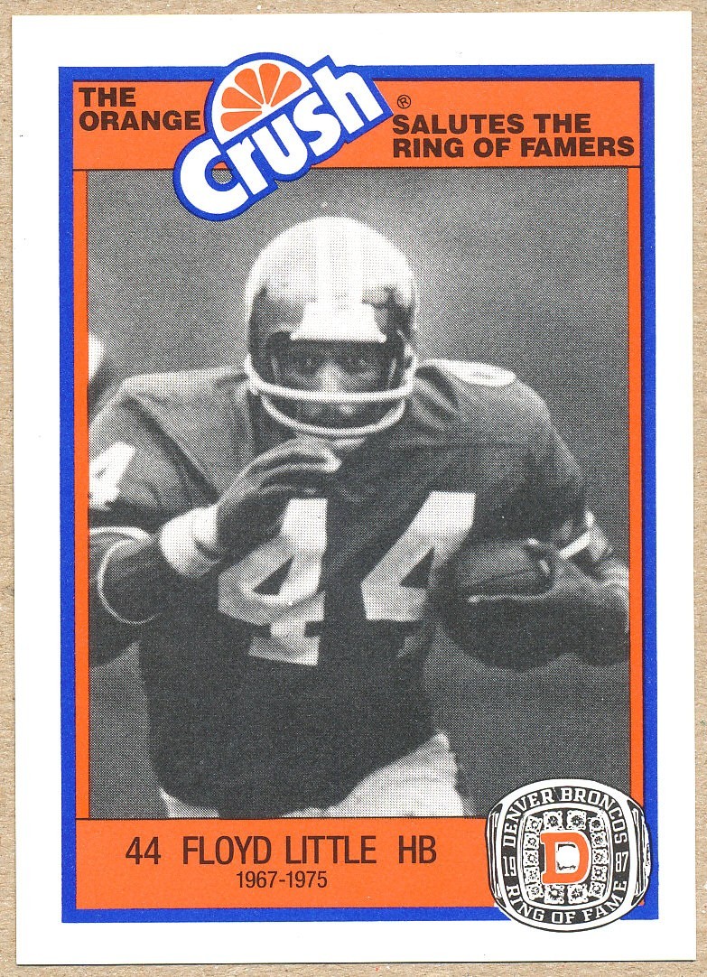 ORANGE-CRUSH Floyd Little BRONCOS Syracuse ORANGE HOF