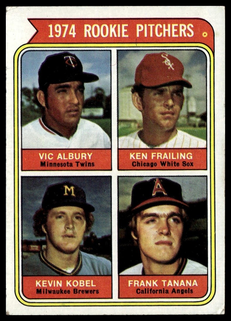 1974 Topps #605 1974 Rookie Pitchers Frank Tanana RC