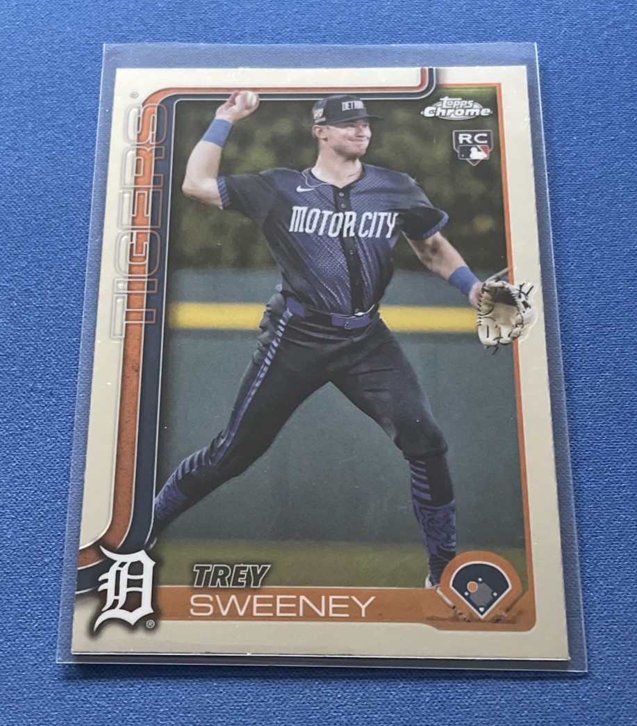 2025 Topps Chrome #6 Trey Sweeney RC Detroit Tigers