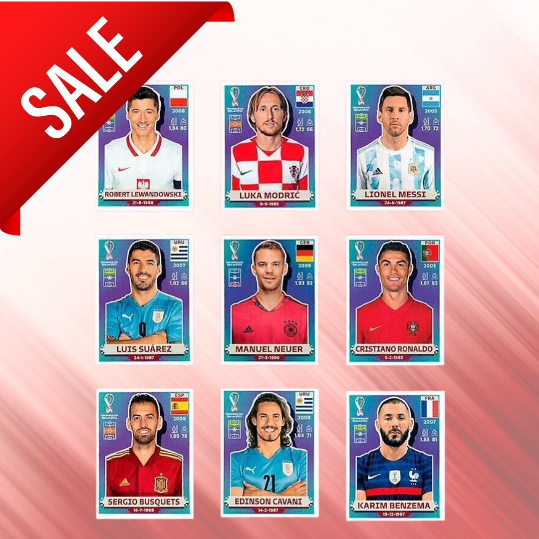 _(COMPLETE)_ GROUP G & H #BRA1 – #KOR20 FIFA World Cup Qatar panini Stickers