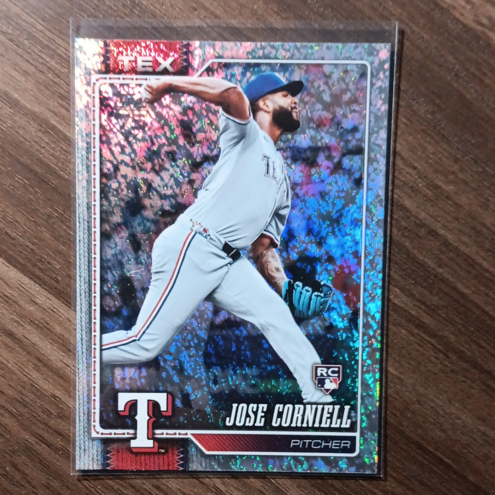 2026 Topps Series 2 Jose Corniell Sand Glitter Foil #665 Texas Rangers RC