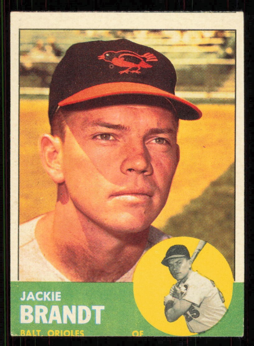 1963 Topps #65 JACKIE BRANDT Baltimore Orioles EX
