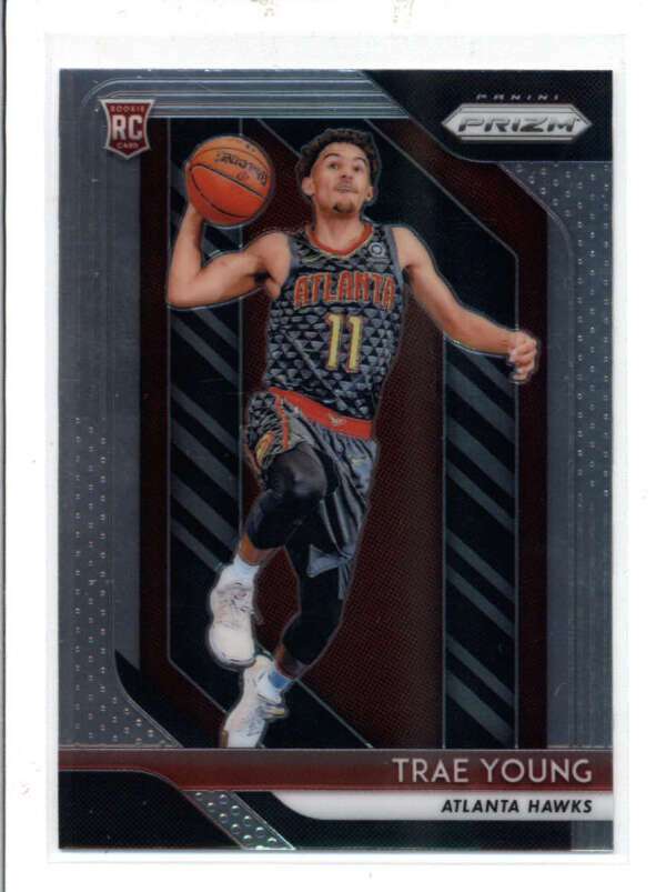 TRAE YOUNG 2018/19 PANINI PRIZM #78 HAWKS BASE ROOKIE RC (BV=$120) FC9283