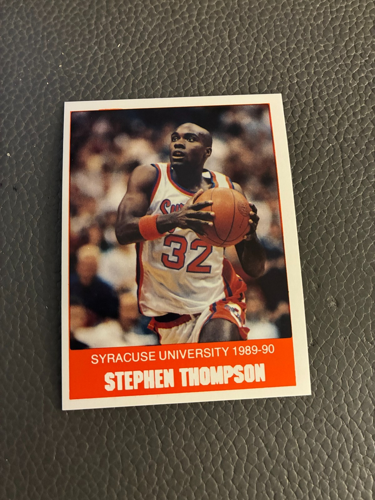 1989-90 Syracuse Basketball #4 Stephen Thompson Syracuse Orange