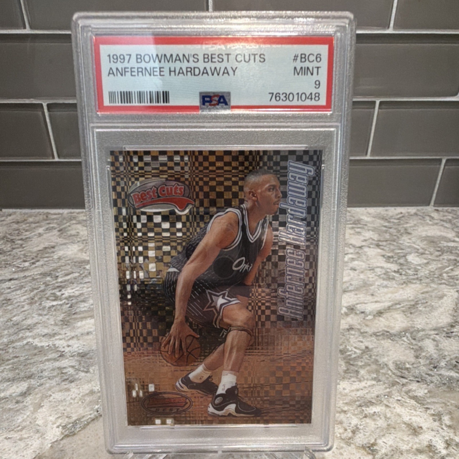 Bowman’s Best Cuts Anfernee Hardaway #BC6 PSA 9 Orlando Magic Basketball 1997
