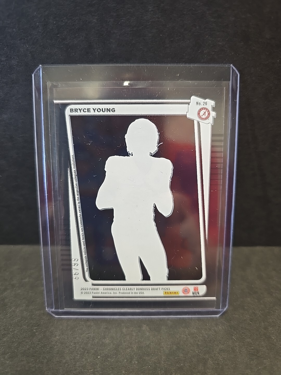 2023 Chronicles Clearly Donruss Rated Rookie Blue 66/99 #26 – Bryce Young-737