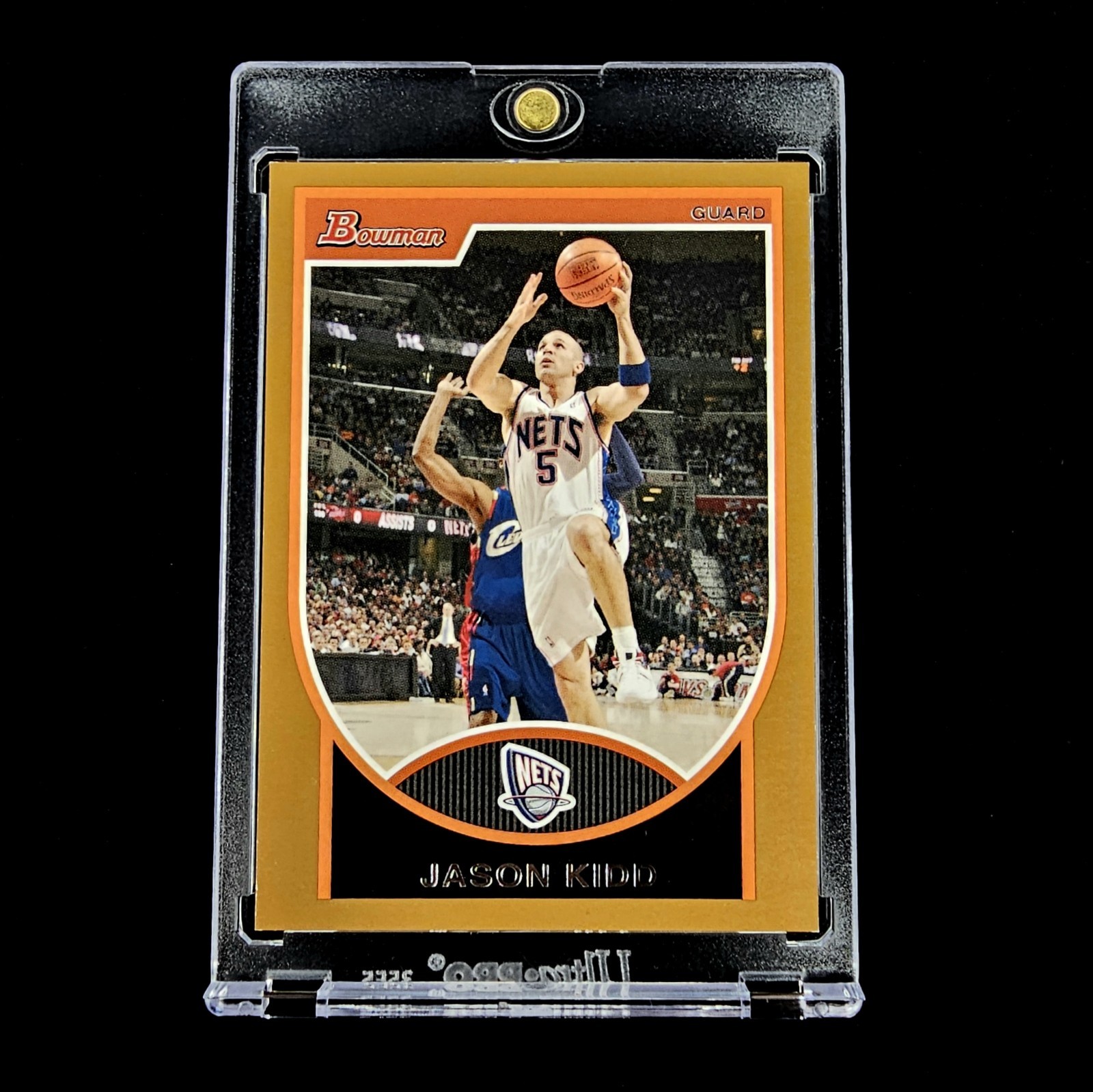 Jason Kidd NBA Gold SerialNumbered #/299 Parallel 2007 Bowman Basketball – #55