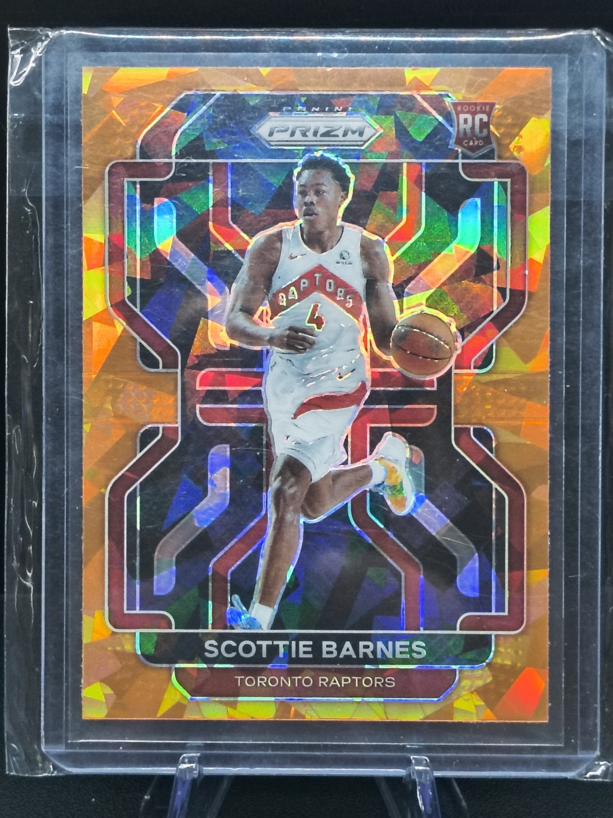 2021-22 Panini Prizm SCOTTIE BARNES Orange Cracked Ice RC #320 Raptors