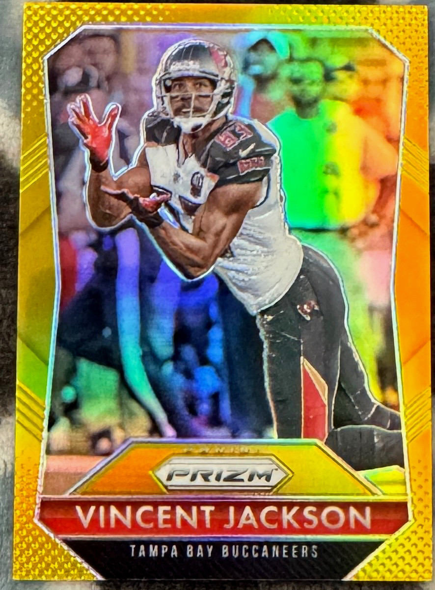 2015 Panini Prizm VINCENT JACKSON Gold Prizm 2 /10 Tampa Bay BUCCANEERS #150