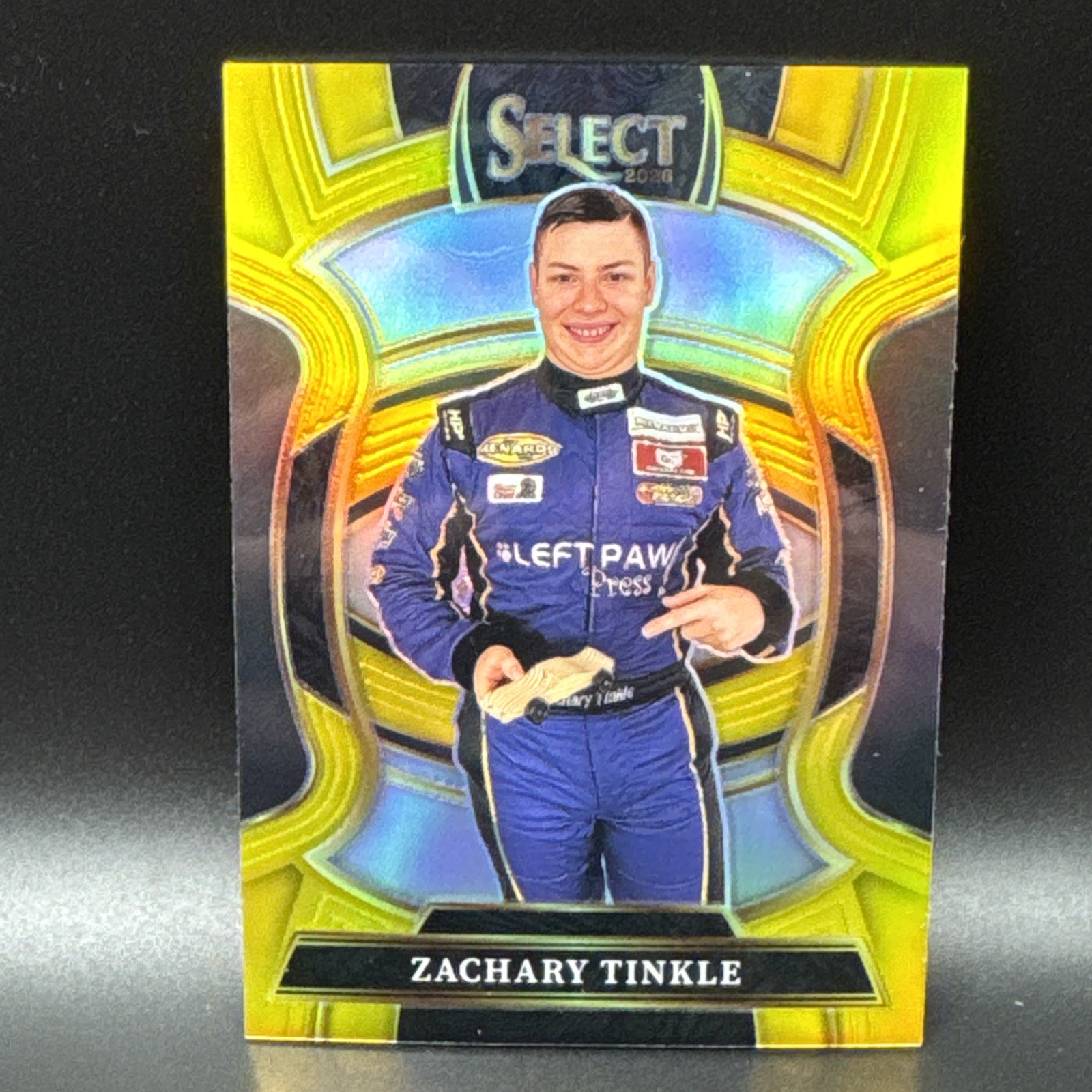 2026 Select Racing – ZACHARY TINKLE – Gold Flash Prizm /10 – SSP #8