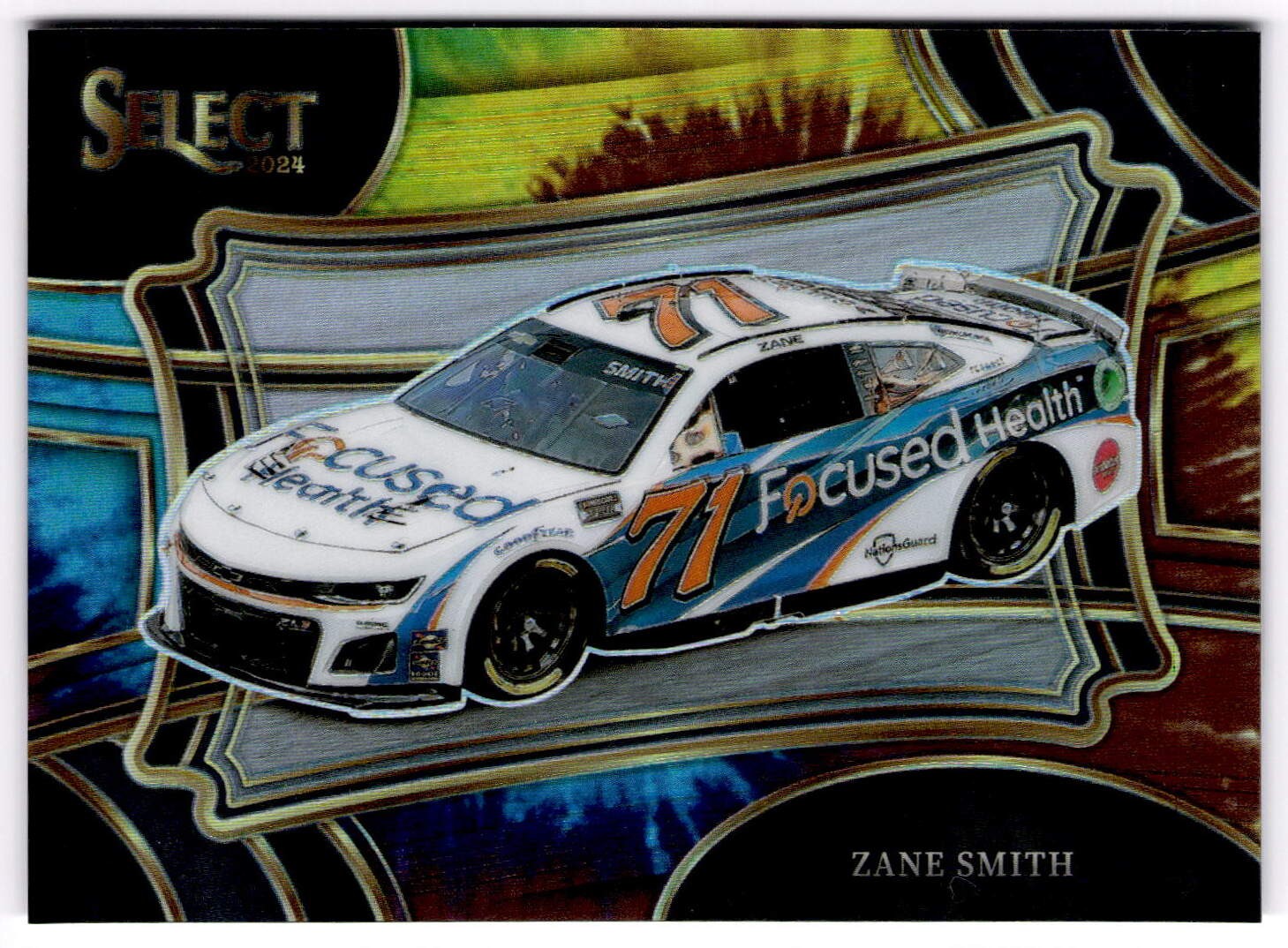2024 Panini Select Zane Smith #141 Tie-Dye Prizms #/25 Spire Motorsports