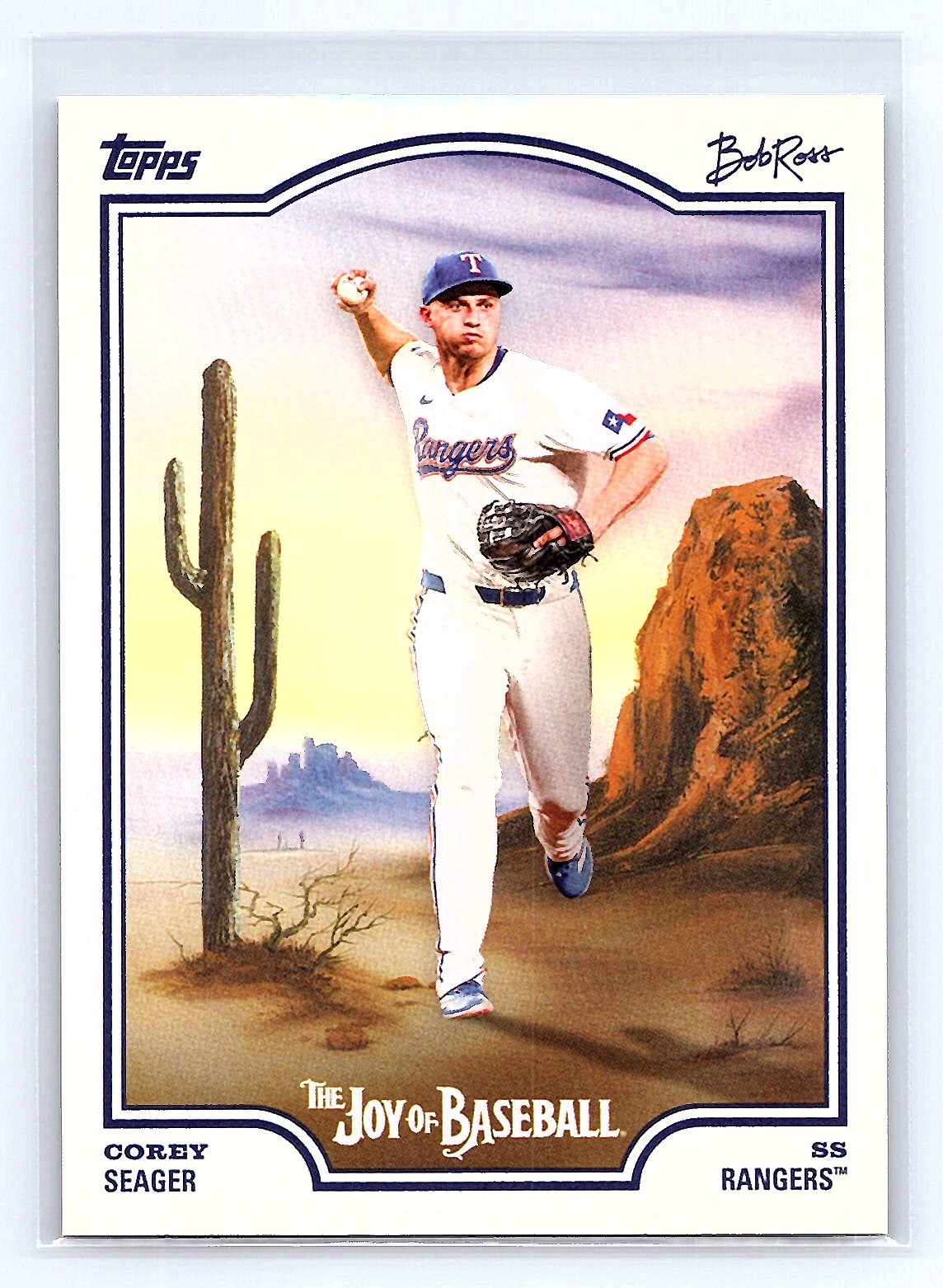Corey Seager 2025 Topps x Bob Ross: The Joy of Baseball #24