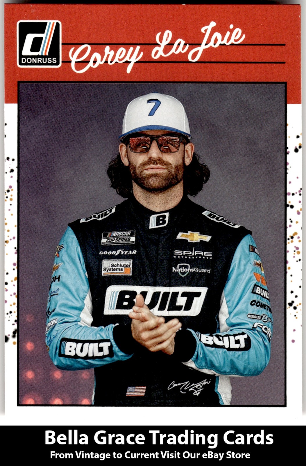 2023 Donruss Corey LaJoie #154 Spire Motorsports NASCAR