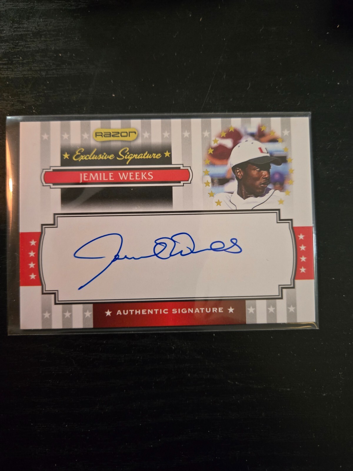 2008 Razor Signature Series Exclusive Signatures Jemile Weeks #ES-10 Auto RC B