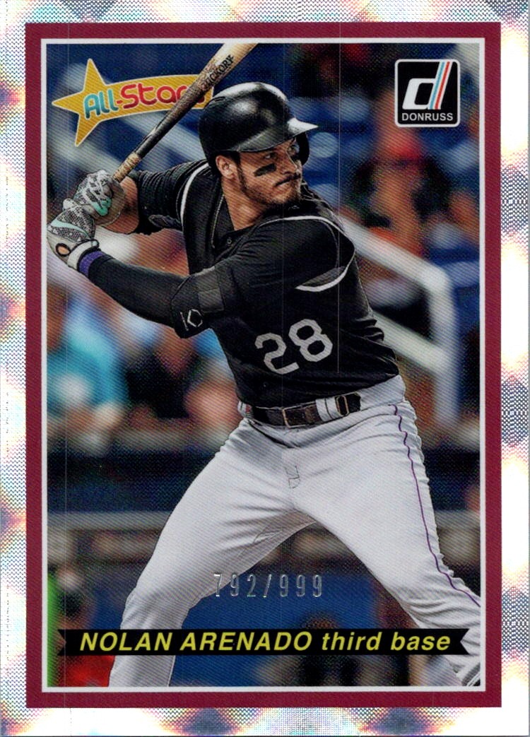 2018 Donruss Nolan Arenado All-Stars Silver /999 Colorado Rockies #AS7