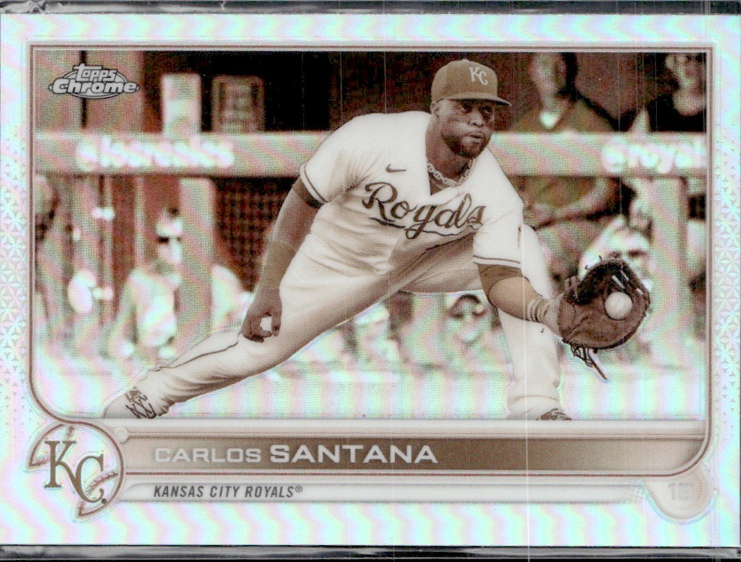2022 Topps Chrome Sepia Refractor Carlos Santana #143