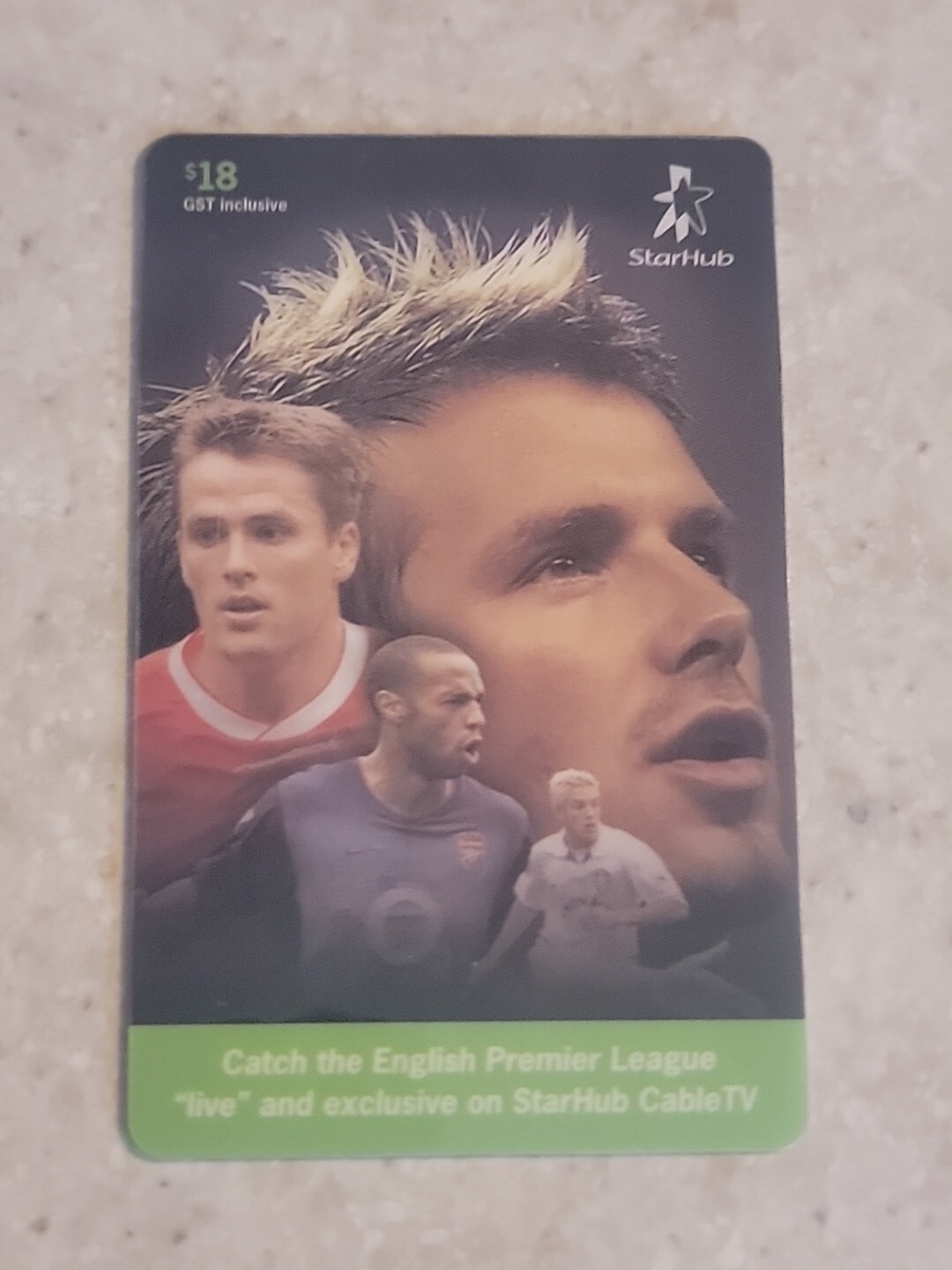 David Beckham Manchester United StarHub Collectible Phone Card
