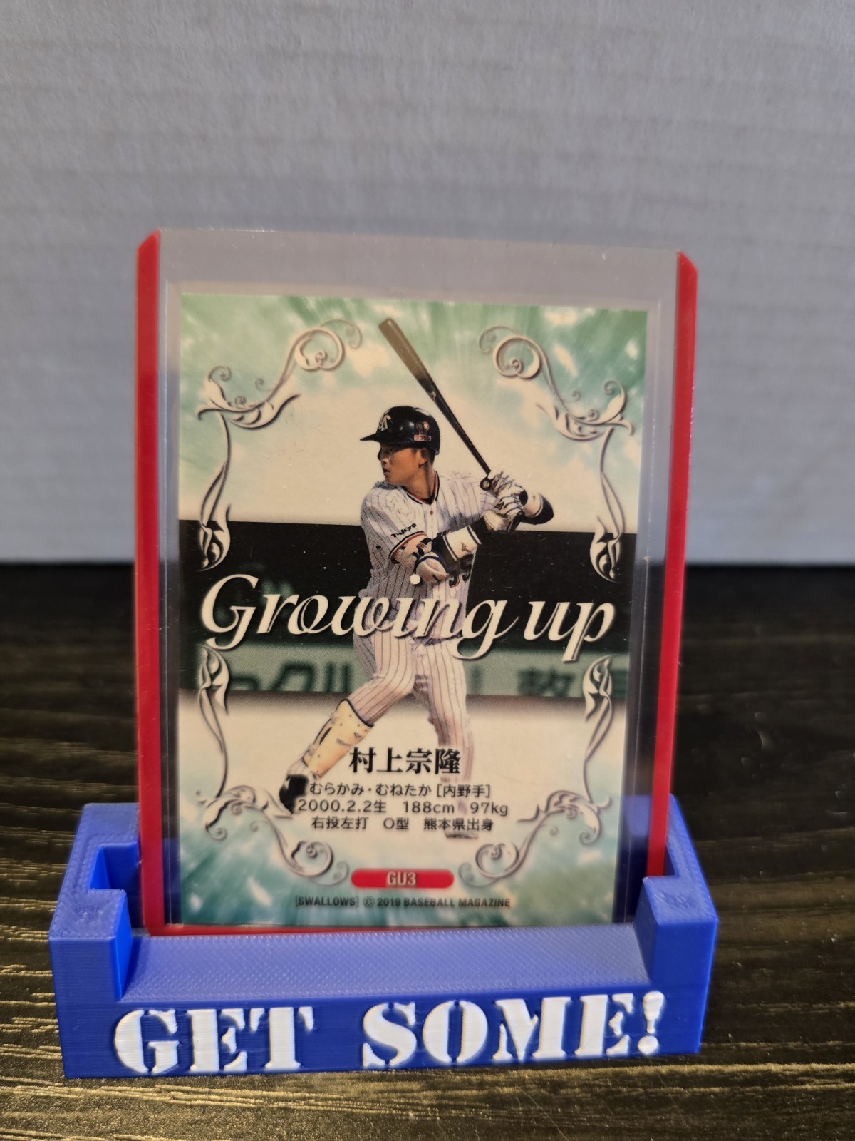 2019 BBM Munetaka Murakami Growing Up #GU3 Silver Tokyo Yakult Swallows RC