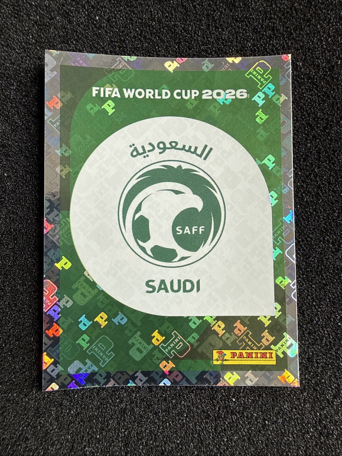 2026 Panini FIFA World Cup #KSA1 Team Logo – Saudi Arabia FOIL