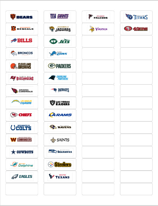 NFL/MLB/NBA CHOOSE YOUR SPORT CARD DIVIDER ADHESIVE LABELS! 🔥