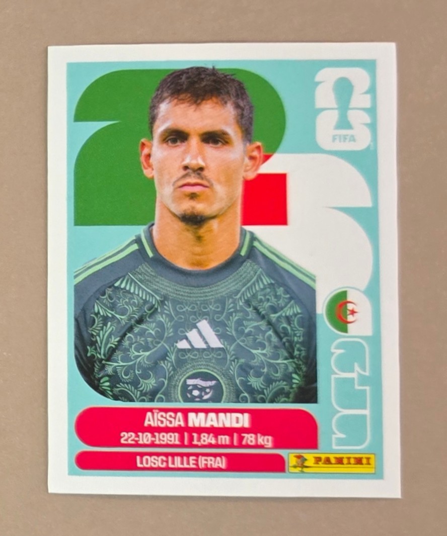 2026 Panini FIFA World Cup Sticker Aissa Mandi #ALG 7 Algeria
