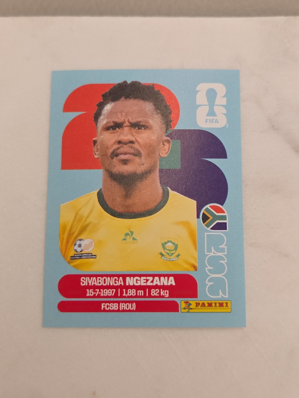 FIFA WORLD CUP 2026 OFFICIAL PANINI STICKER – SIVABONGA NGEZANA – RSA 8