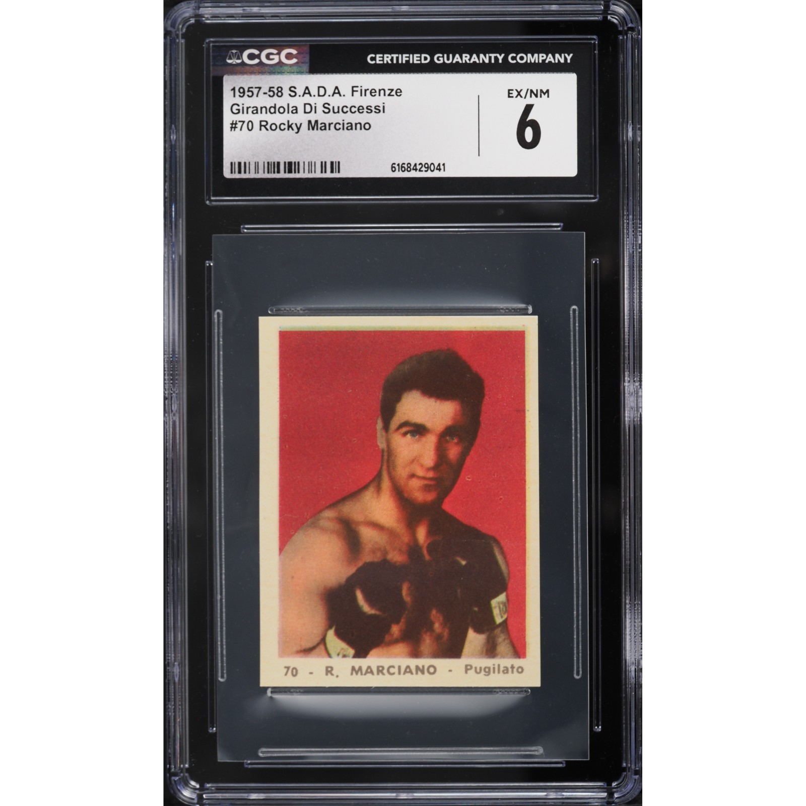 1957-58 Rocky Marciano SADA Girandola Di Successi #70 CGC 6 Pop 1 BEST, HW Champ