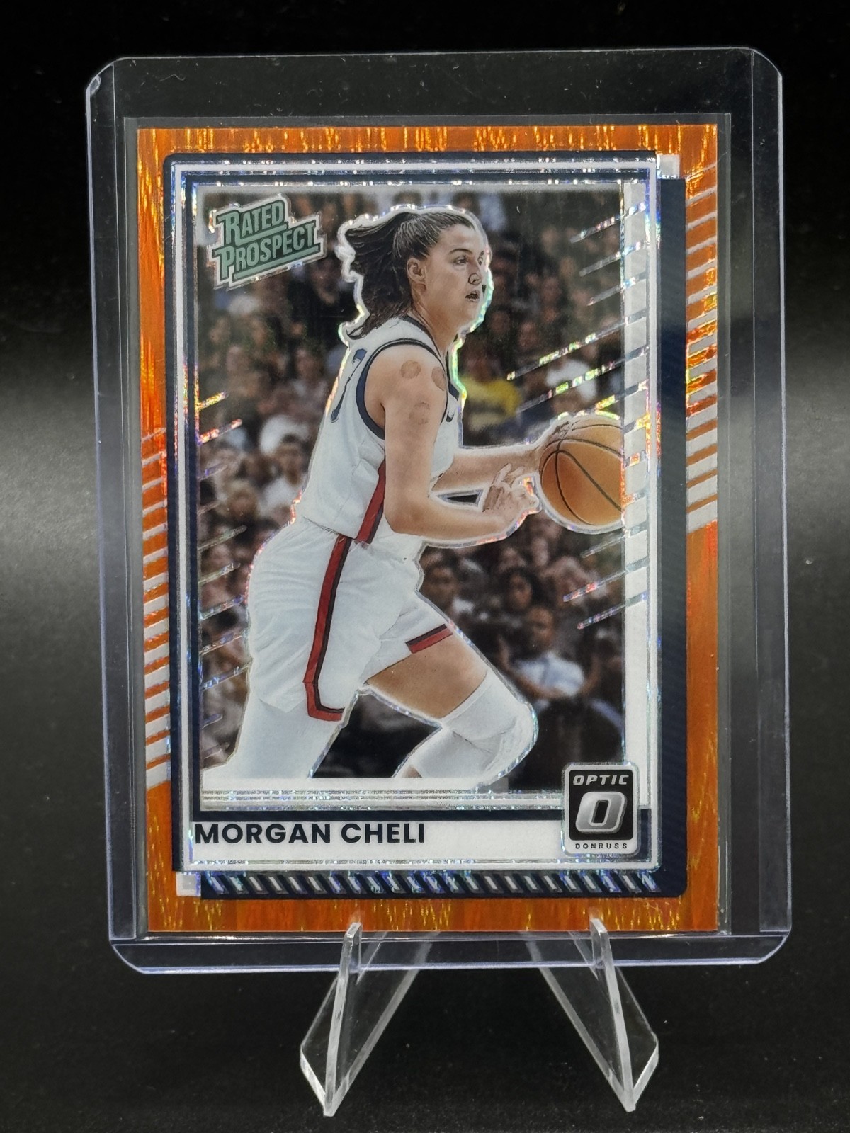 MORGAN CHELI 157/199 DONRUSS OPTIC Orange Lava Rated Prospect Basketball