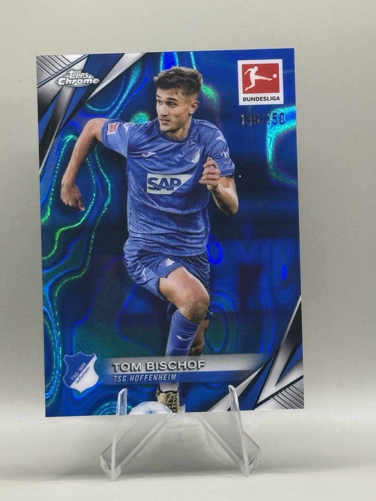 Tom Bischof Bayern Munich 2024-25 Topps Chrome Bundesliga Blue Lava /150 Germany