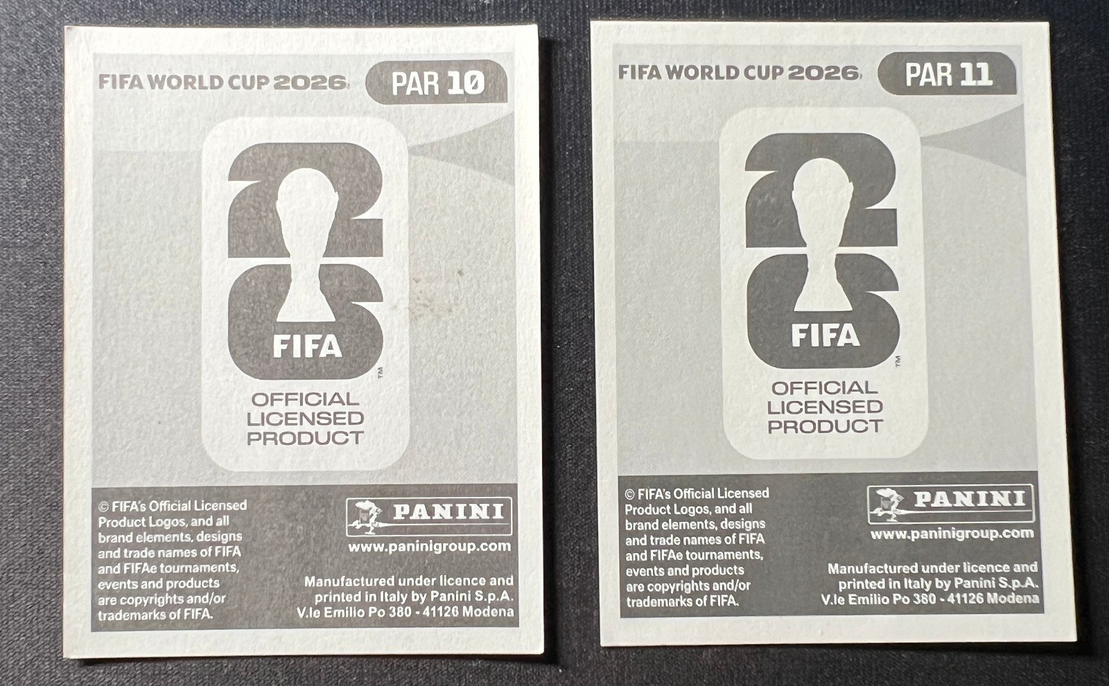 (2)2026 Panini FIFA World Cup Paraguay PAR RED Parallel Diego Gomez Bobadilla