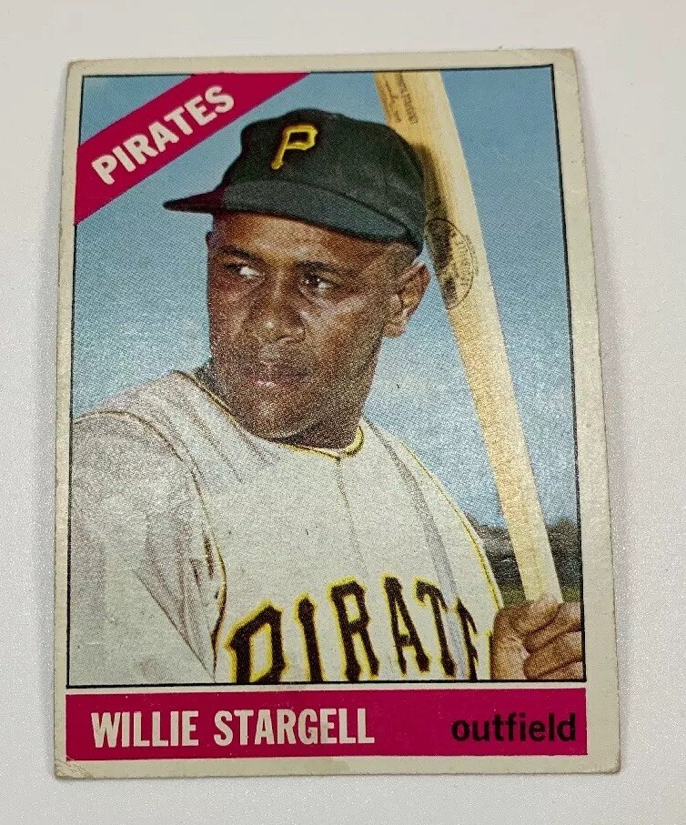 1966 Topps # 255 Willie Stargell Baseball Card Pittsburgh Pirates HOF