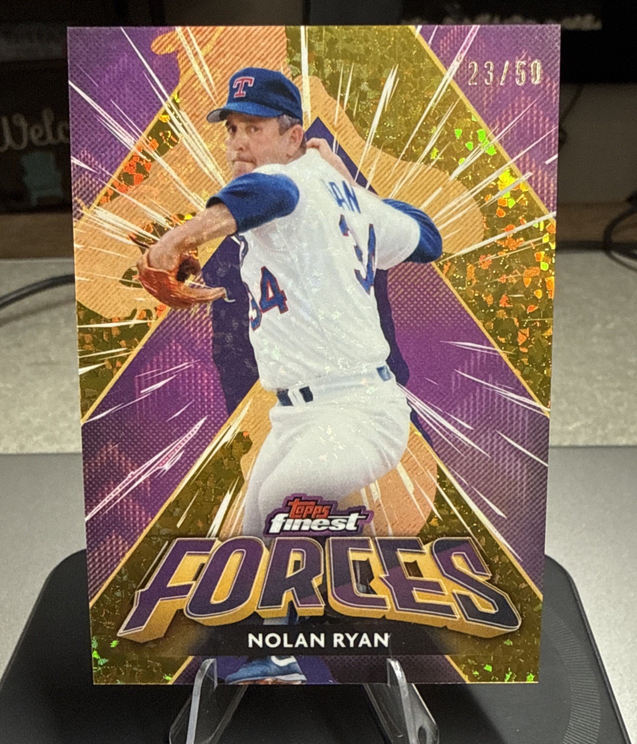 🐐 Nolan Ryan /50 Gold Mini Diamond Forces SSP Parrellel – Topps Finest 2026 🐐