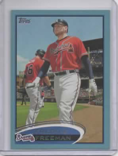 2012 Topps Series 1 #215 Freddie Freeman Blue Border