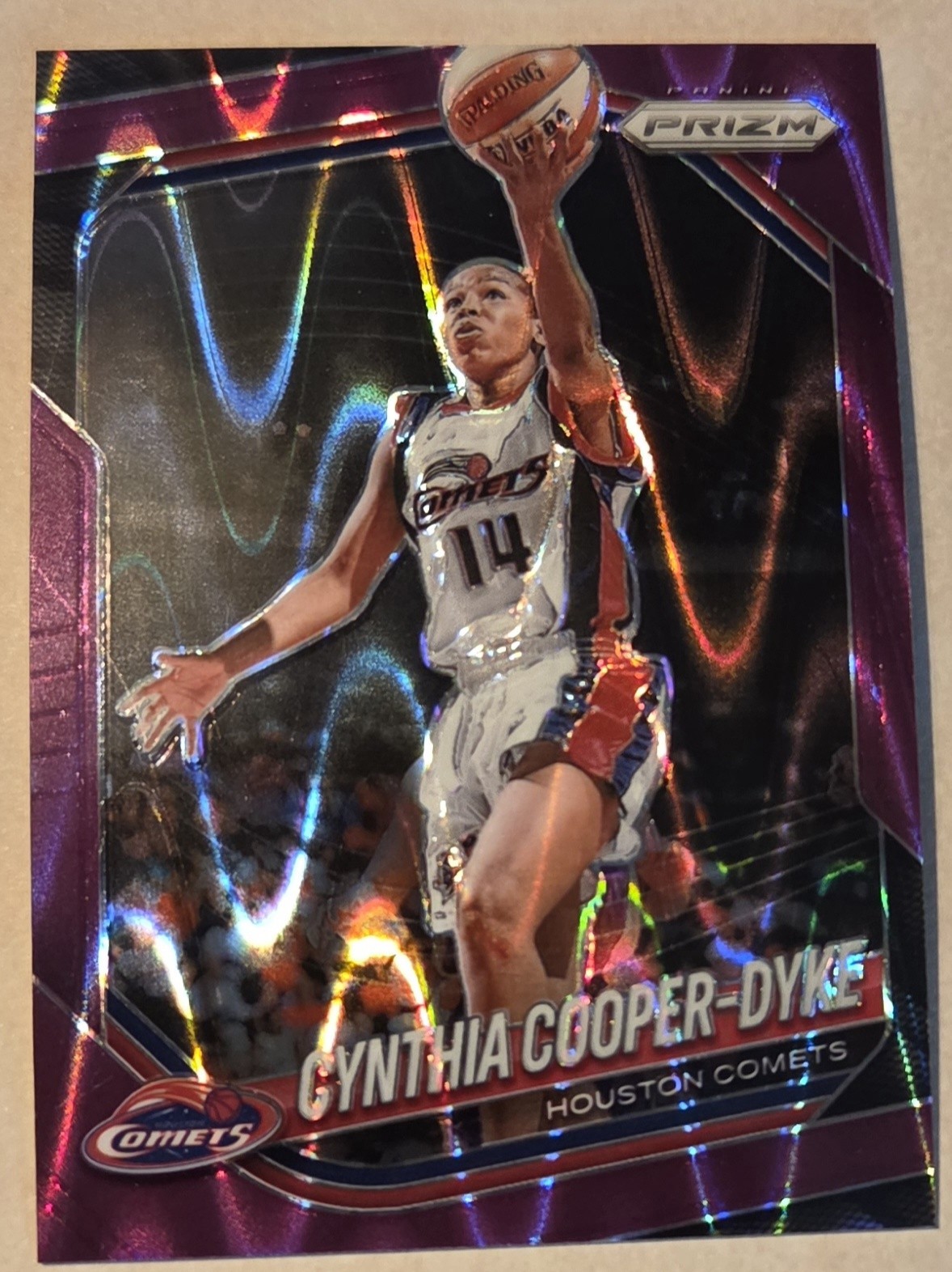2025 Prizm WNBA – Cynthia Cooper-Dyke #71 Purple Seismic Prizm /175