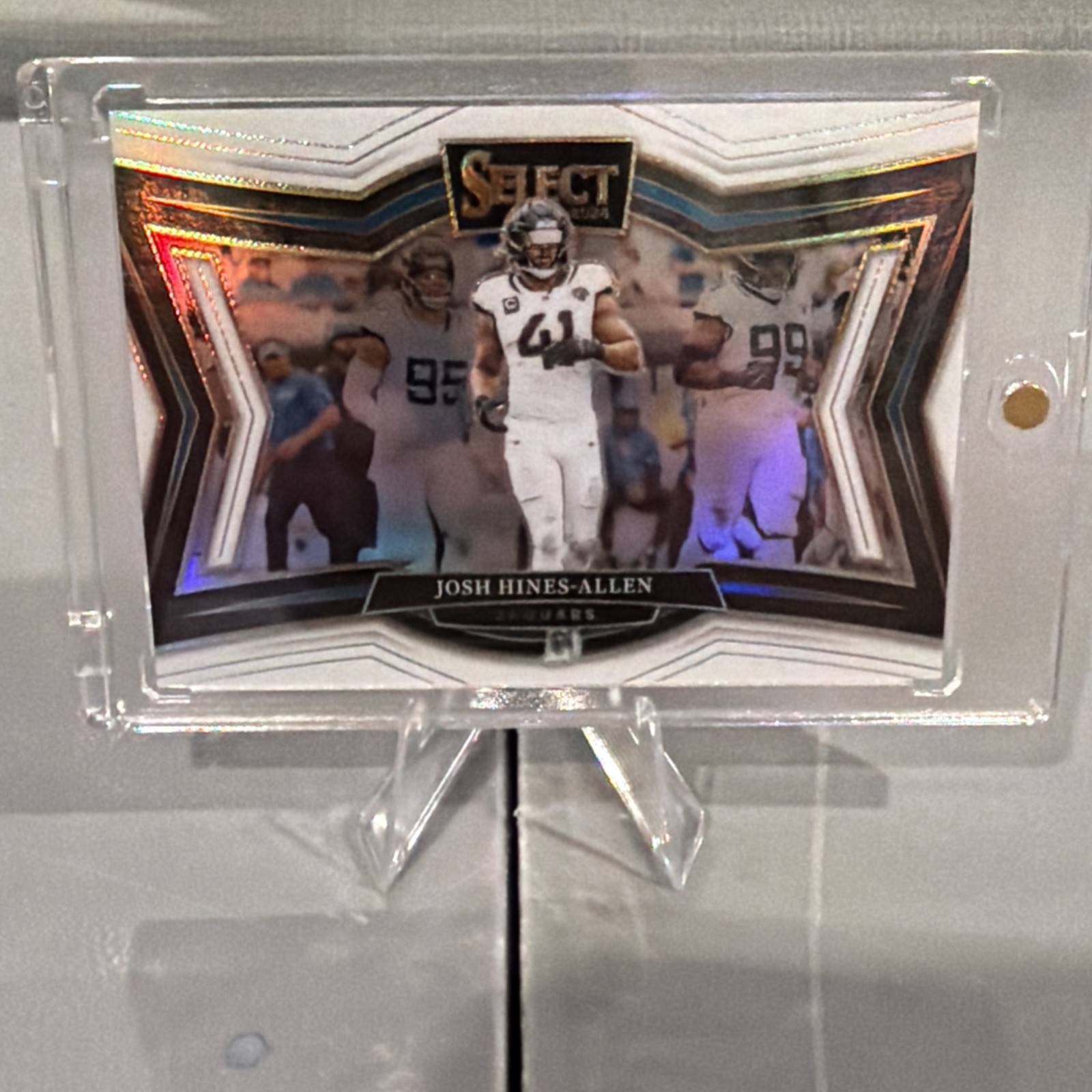 2024 Panini Select Field Level Josh Hines-Allen White Prizm /35 Jaguars SSP