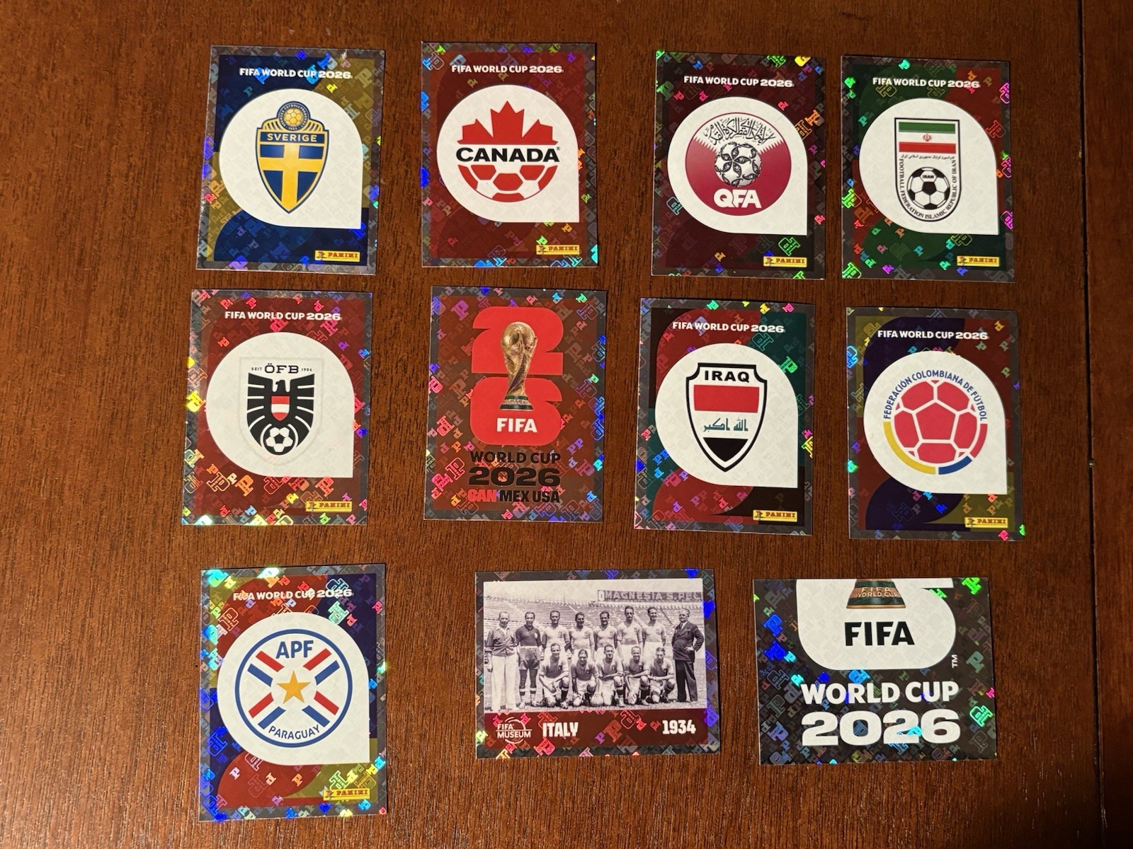 PANINI WORLD CUP 2026 STICKERS HOLOGRAPHIC