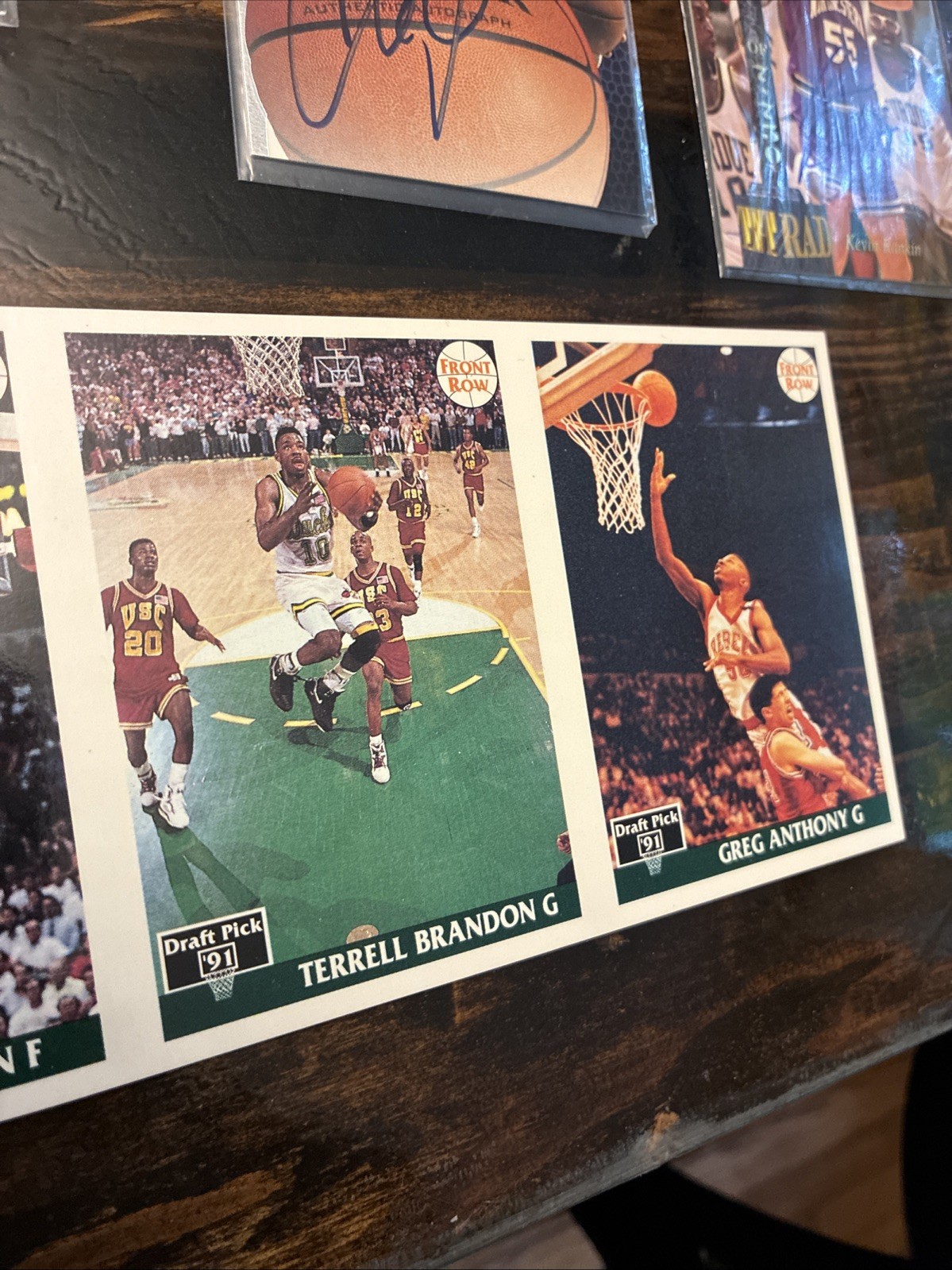 NBA Trading Cards. 3 Official Autographed Cards Vintage 1990 ‘s