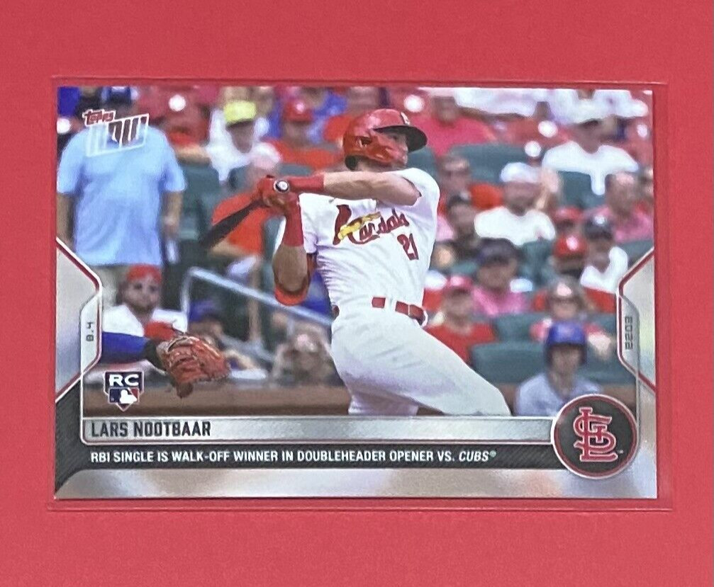 2022 MLB Topps Now Lars Nootbaar ROOKIE CARD SP St. Louis Cardinals #654 RC 🔥