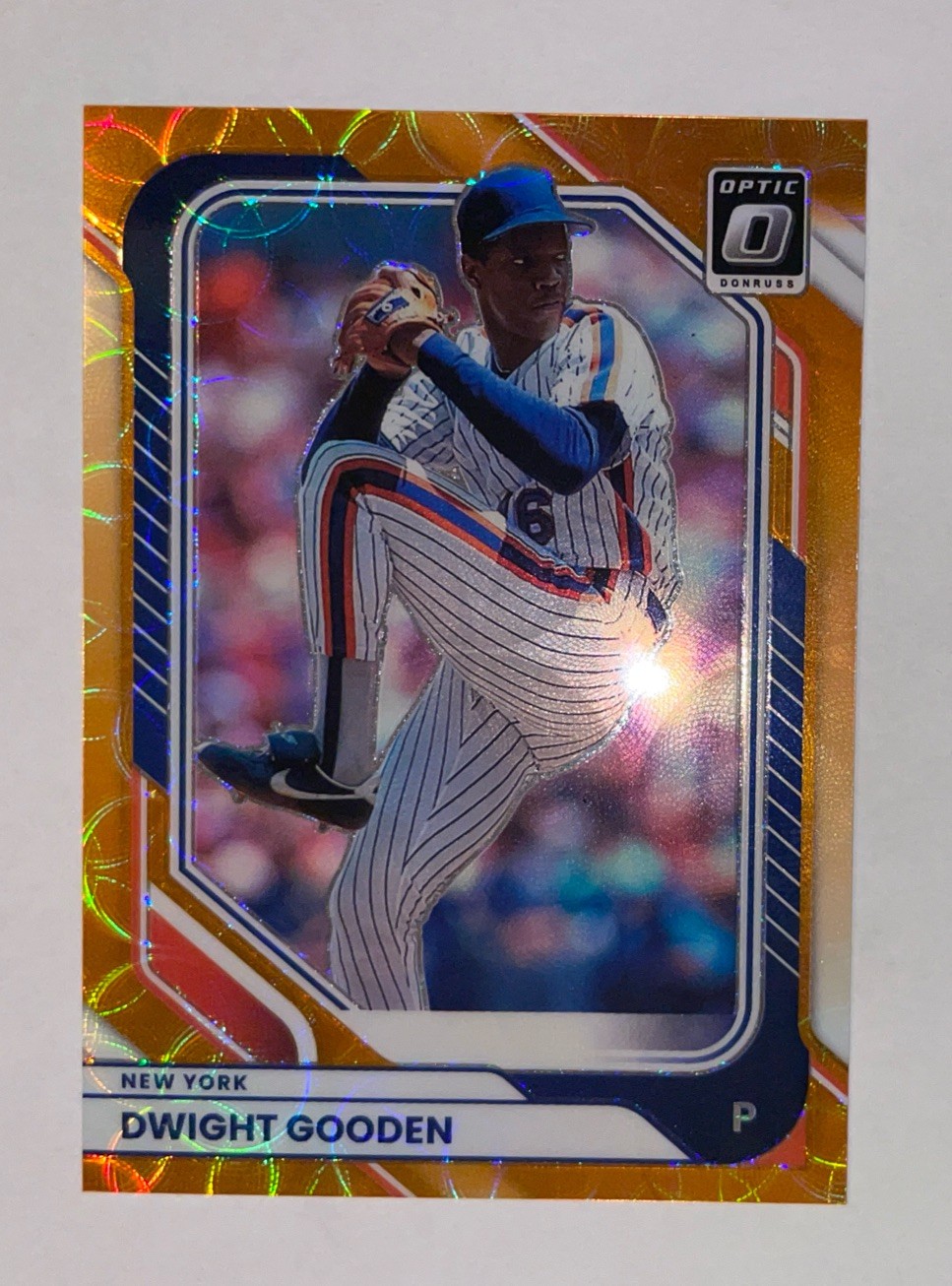 2025 Panini Donruss Optic Dwight Gooden Orange Scope Prizm /79 Mets #69
