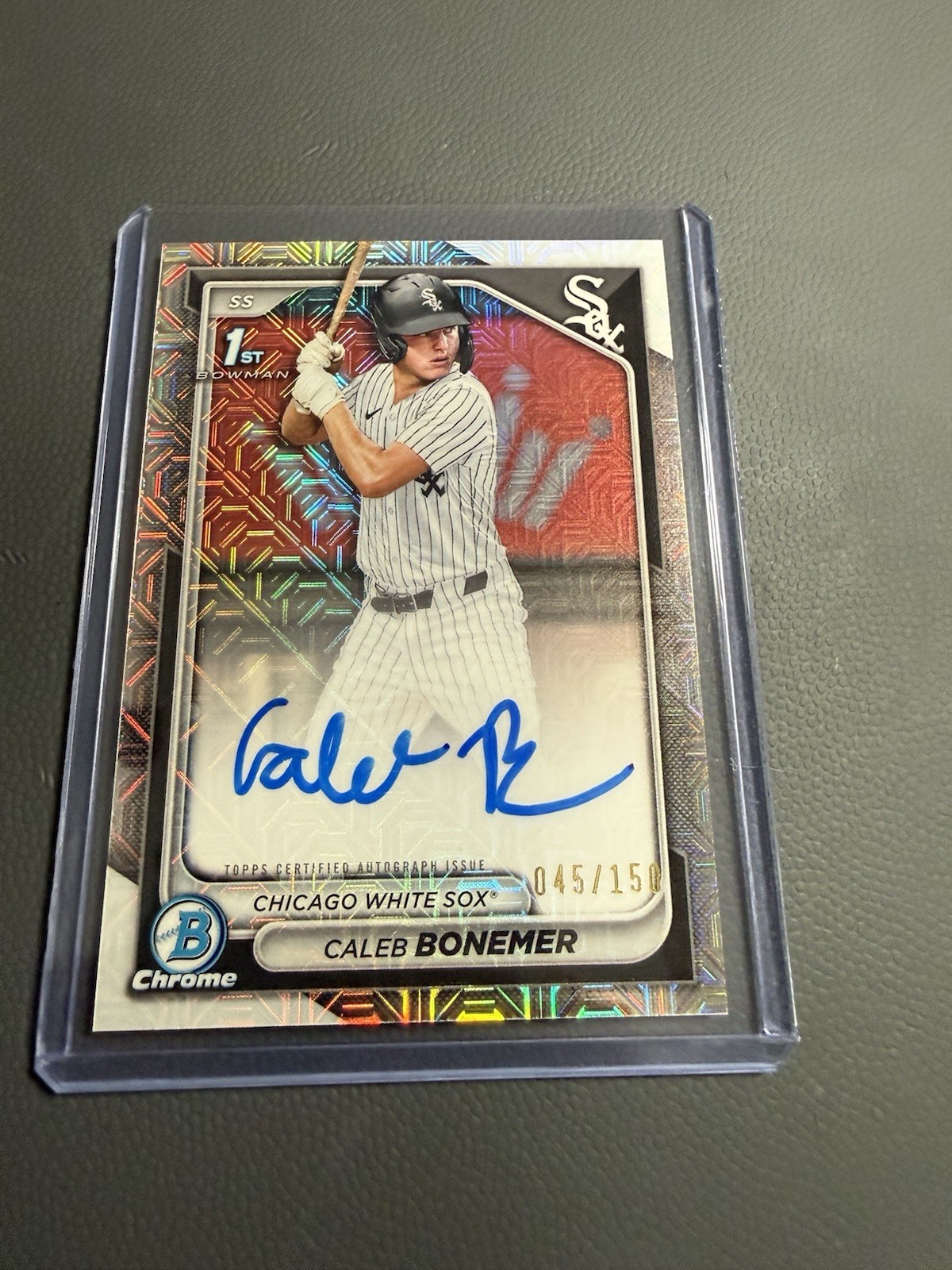 2024 Bowman Draft – Chrome Prospect Autos Caleb Bonemer #CPA-CBO Choice /150