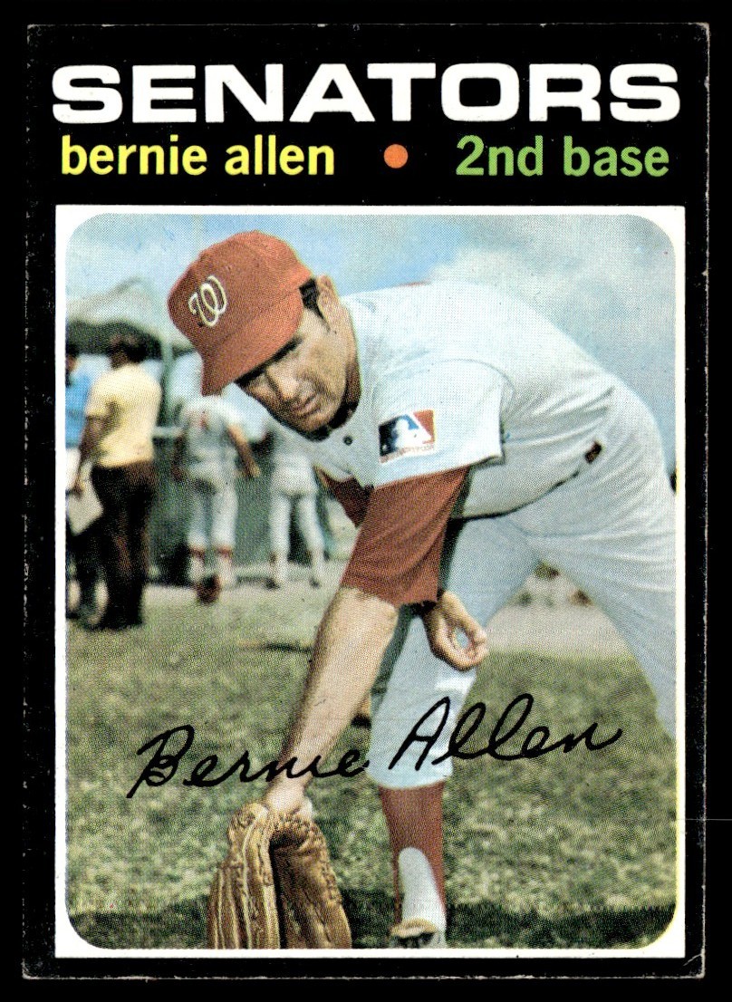 1971 Topps Baseball Bernie Allen Washington Senators #427 Card EX+