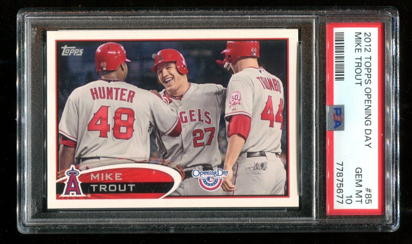 2012 Topps Opening Day #85 Mike Trout PSA 10 Gem Mint Angels~(MAC)