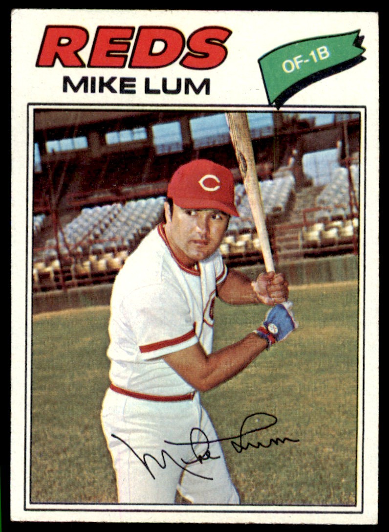1977 TOPPS MIKE LUM . CINCINNATI REDS #601