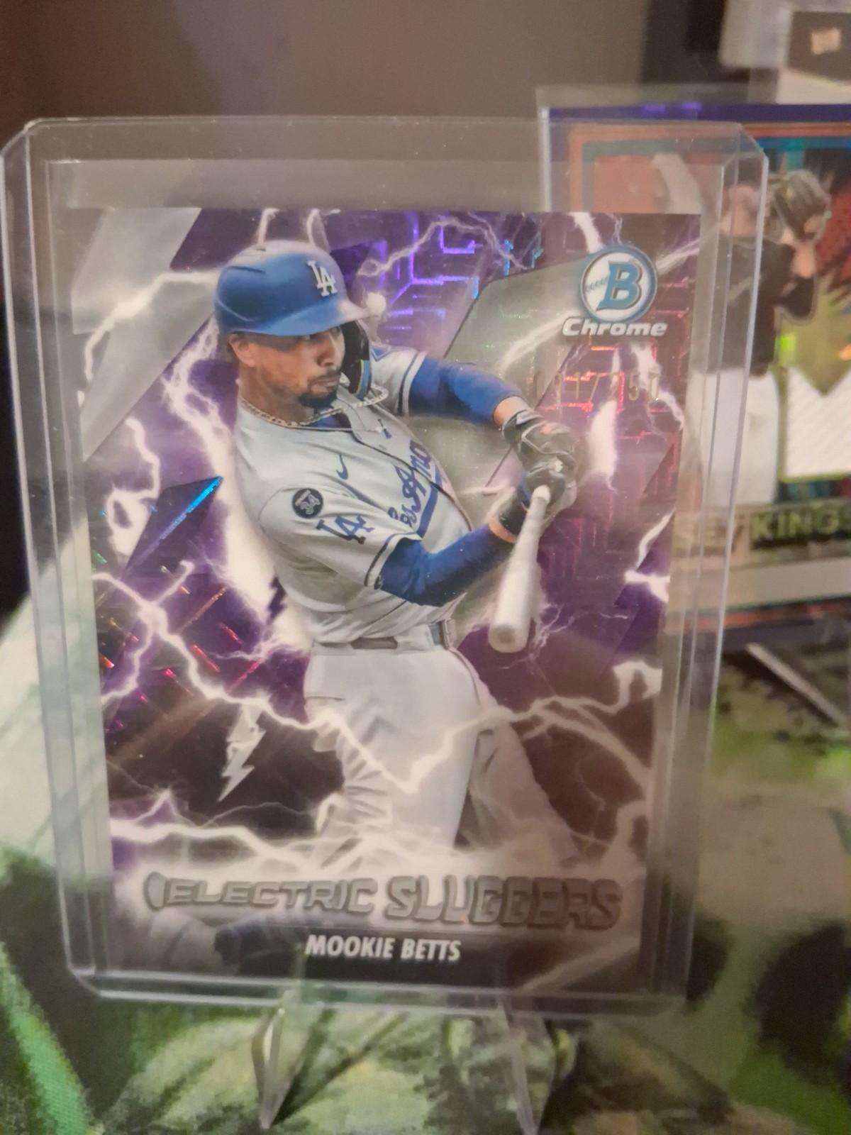 🔥 2026 Bowman Chrome Mookie Betts Electric Sluggers Purple #’D 091/250 Dodgers