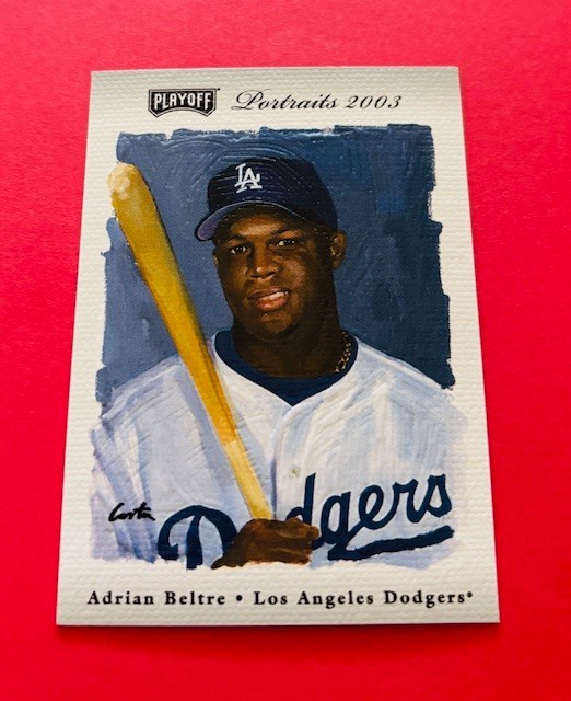 2003 Playoff Portraits Silver #121 Adrian Beltre #/50 – Very Tough Dodger Legend